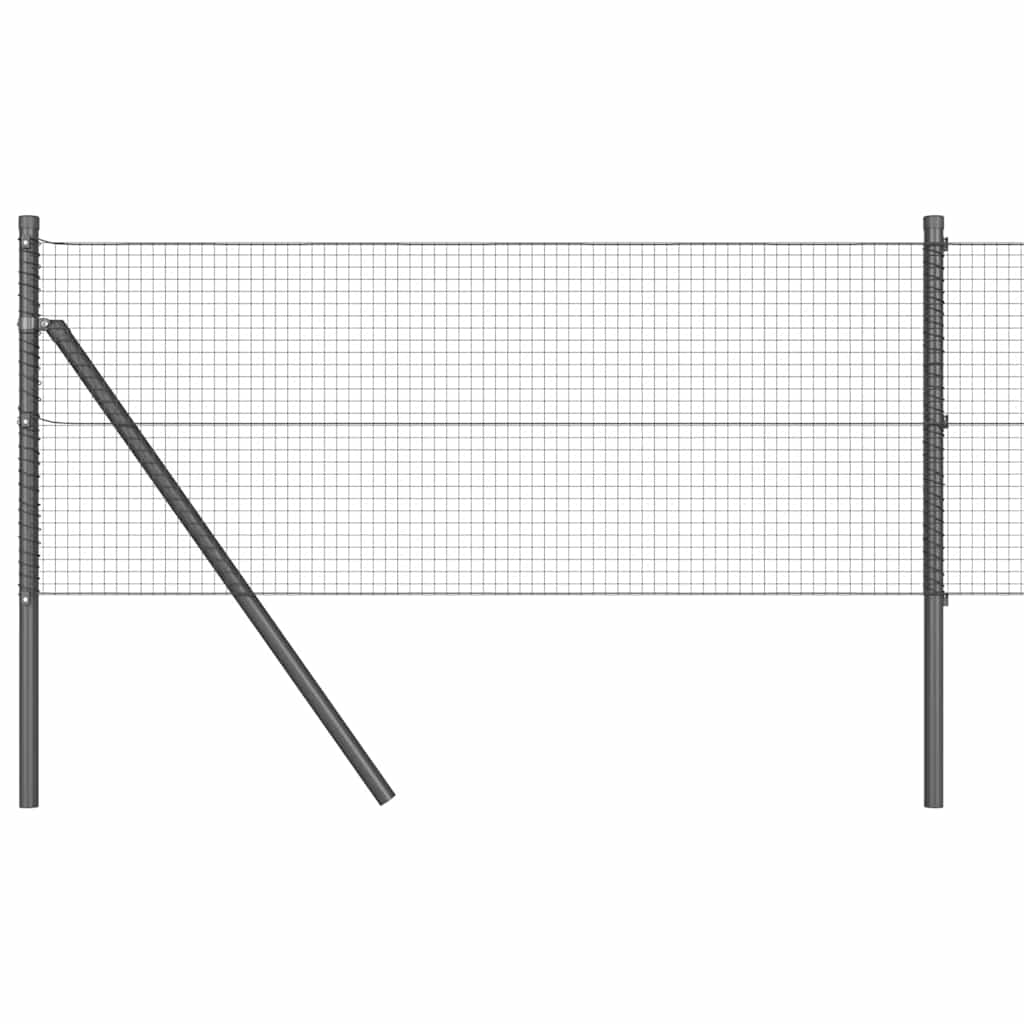 Vidaxl Zaunpfahl grau 25 x 0,8 m (19 x 19 mm Maschenweite)