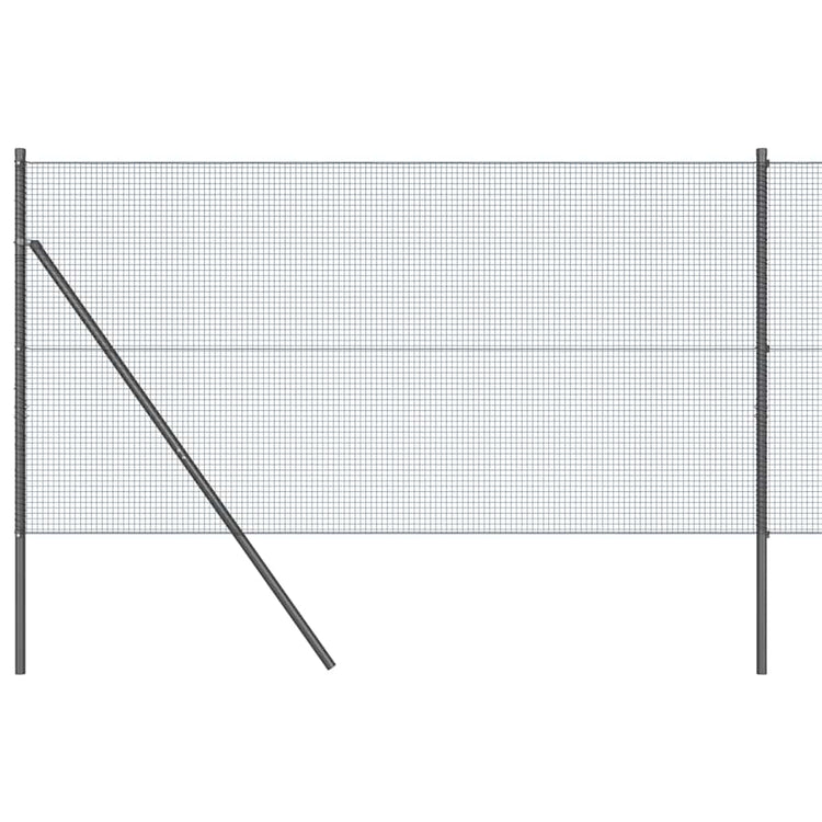 Vidaxl Zaunpfahl grau 25 x 1,2 m (16 x 16 mm Maschenweite)
