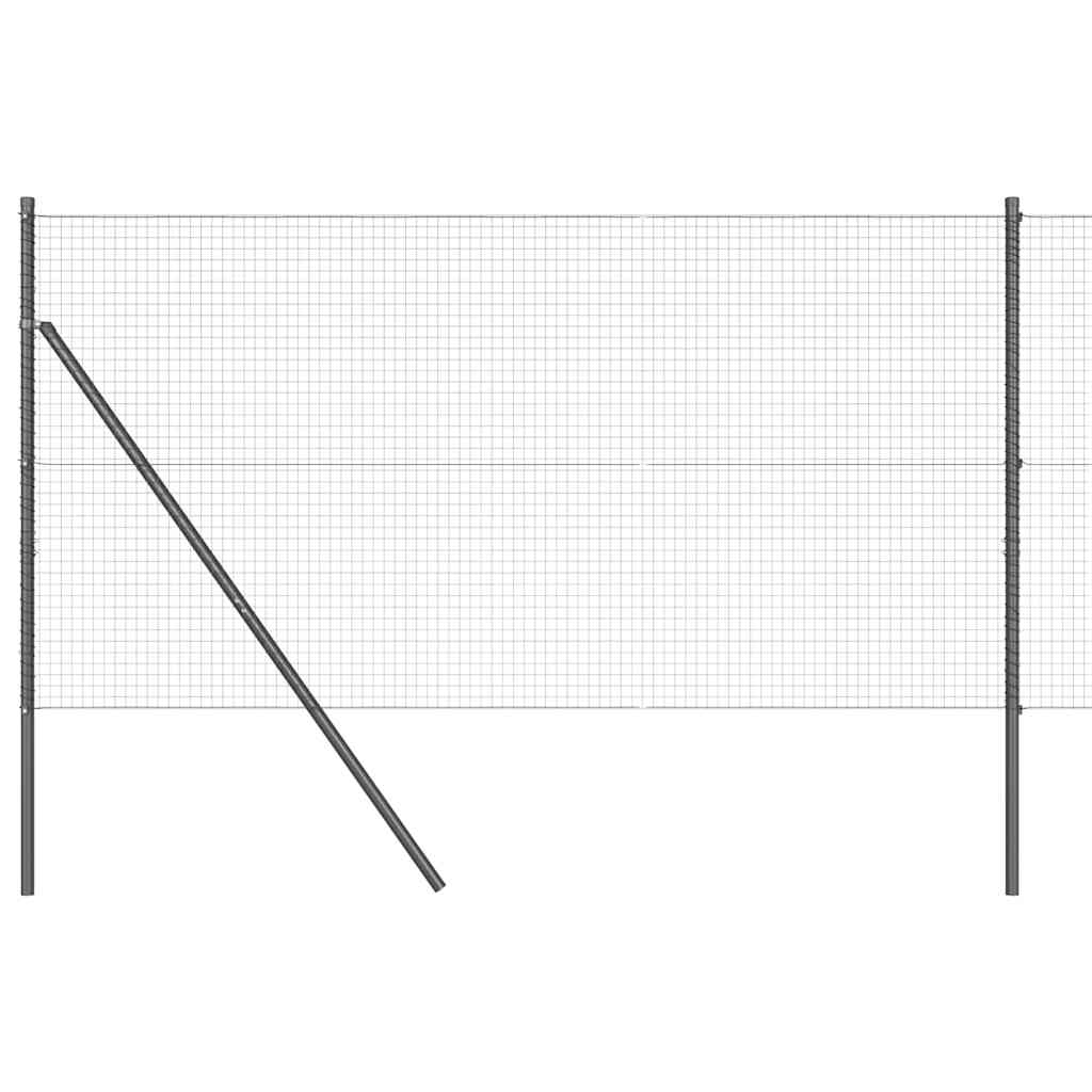 Vidaxl Zaunpfahl grau 25 x 1,4 m (25 x 25 mm Maschenweite)