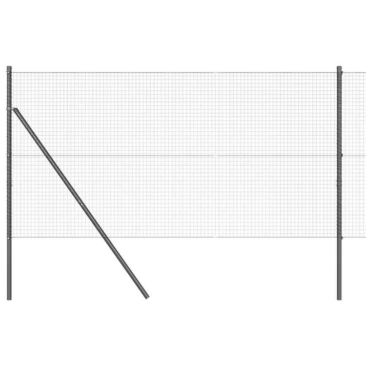 Vidaxl Zaunpfahl grau 25 x 1,4 m (25 x 25 mm Maschenweite)