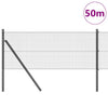 Vidaxl Zaunpfahl grau 50 x 0,4 m (12 x 12 mm Maschenweite)