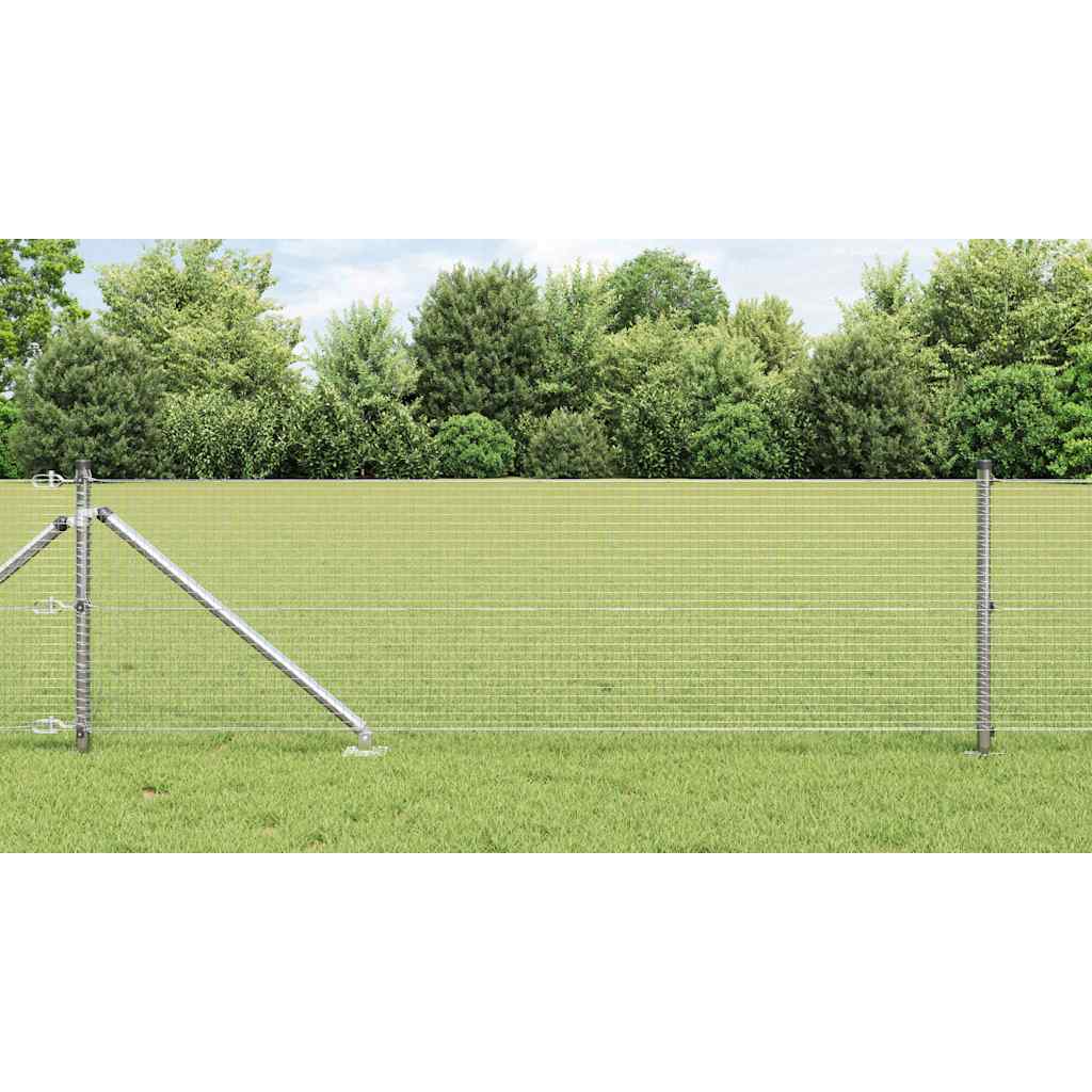 Vidaxl Zaunpfahl Silber 10 x 0,6 m (19 x 19 mm Maschenweite) Stahl