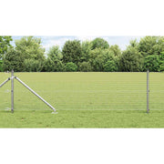 Vidaxl Zaunpfahl Silber 25 x 0,6 m (25 x 25 mm Maschenweite) Stahl - afbeelding 1