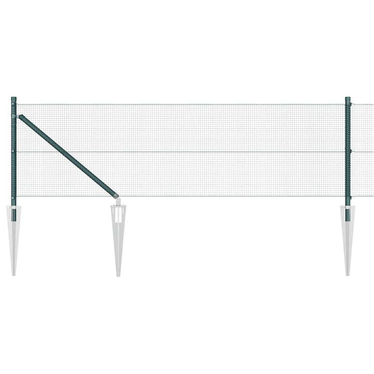 Vidaxl Zaunpfahl grün 10 x 0,6 m (12 x 12 mm Maschenweite)