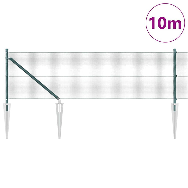 Vidaxl Zaunpfahl grün 10 x 0,6 m (12 x 12 mm Maschenweite)