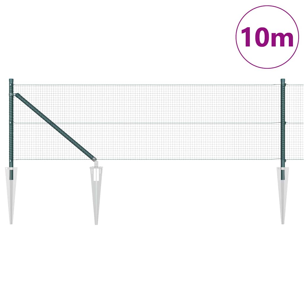 Vidaxl Zaunpfahl grün 10 x 0,6 m (16 x 16 mm Maschenweite)