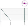 Vidaxl Zaunpfahl grün 10 x 1 m (19 x 19 mm Maschenweite) Stahl