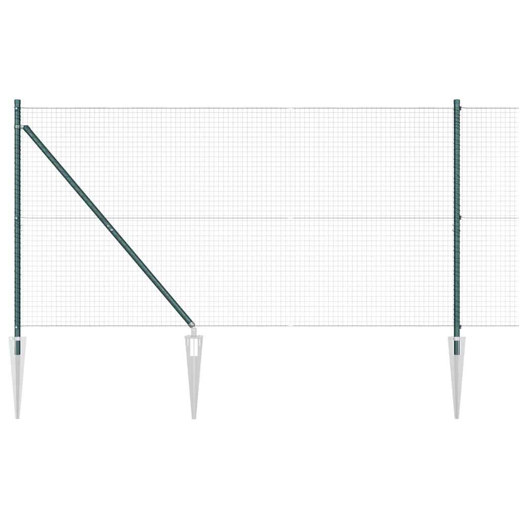 Vidaxl Zaunpfahl grün 10 x 1,2 m (25 x 25 mm Maschenweite)