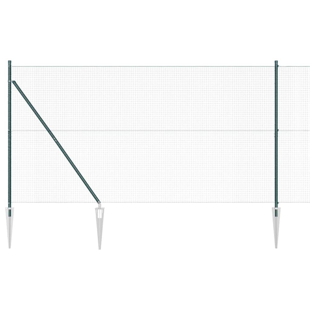Vidaxl Zaunpfahl grün 10 x 1,4 m (19 x 19 mm Maschenweite)