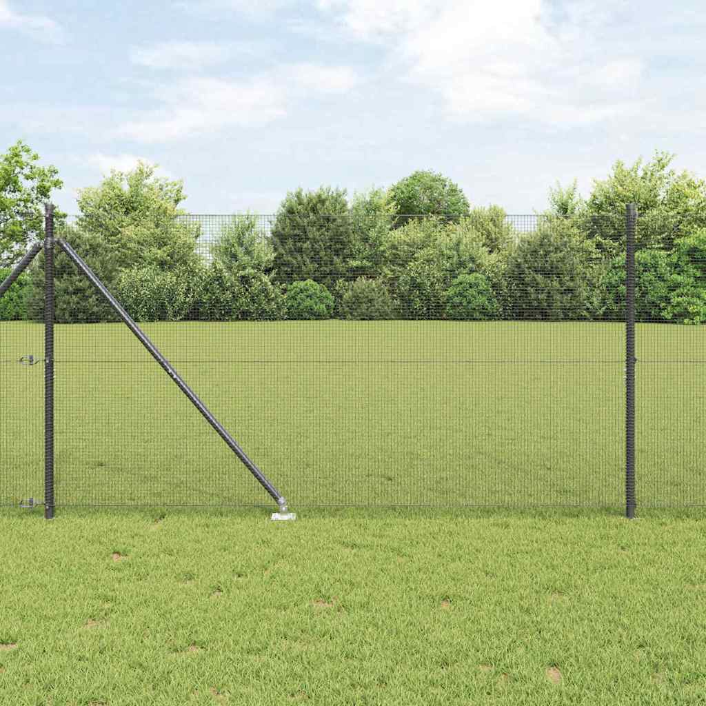 Vidaxl Zaunpfahl grau 10 x 1,4 m (12 x 12 mm Maschenweite)