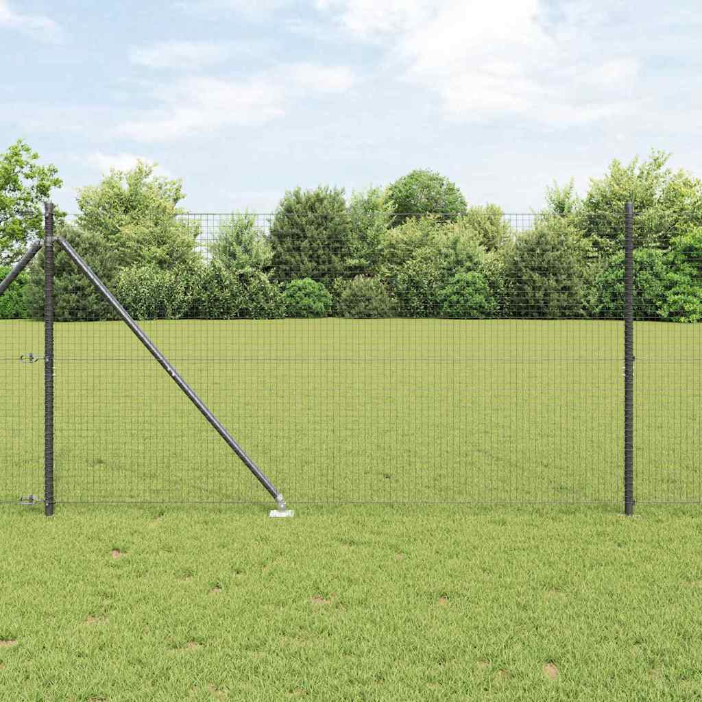 Vidaxl Zaunpfahl grau 10 x 1,4 m (25 x 25 mm Maschenweite)
