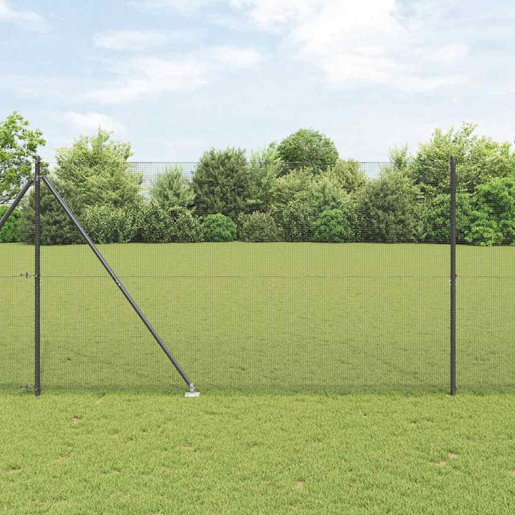Vidaxl Zaunpfahl grau 10 x 1,6 m (12 x 12 mm Maschenweite)