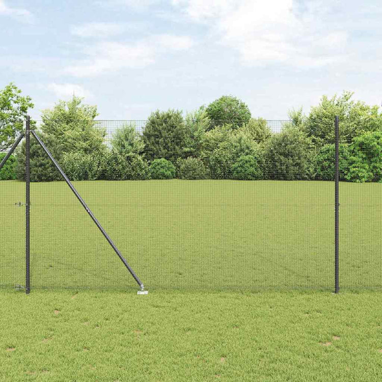 Vidaxl Zaunpfahl grau 10 x 1,6 m (16 x 16 mm Maschenweite)