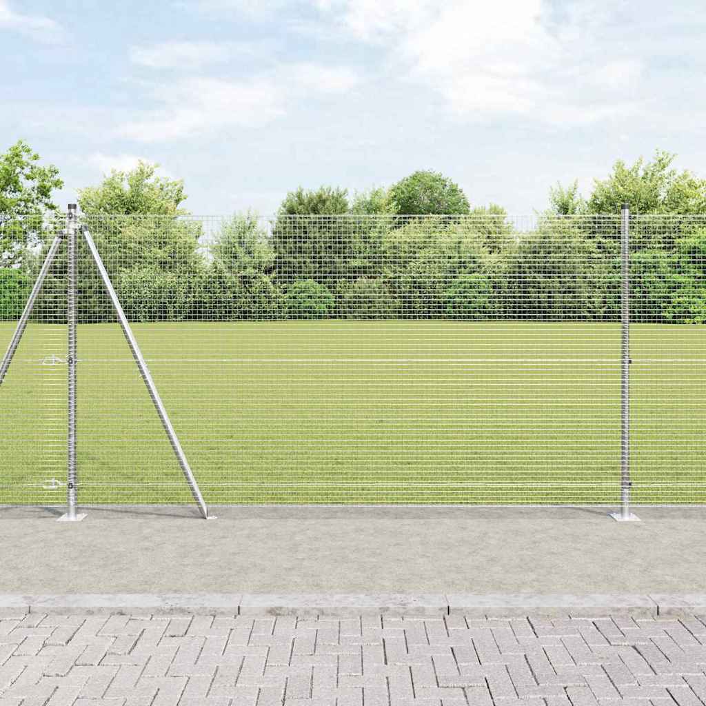 Vidaxl Zaunpfahl Silber 10 x 1,2 m (19 x 19 mm Maschenweite) Stahl