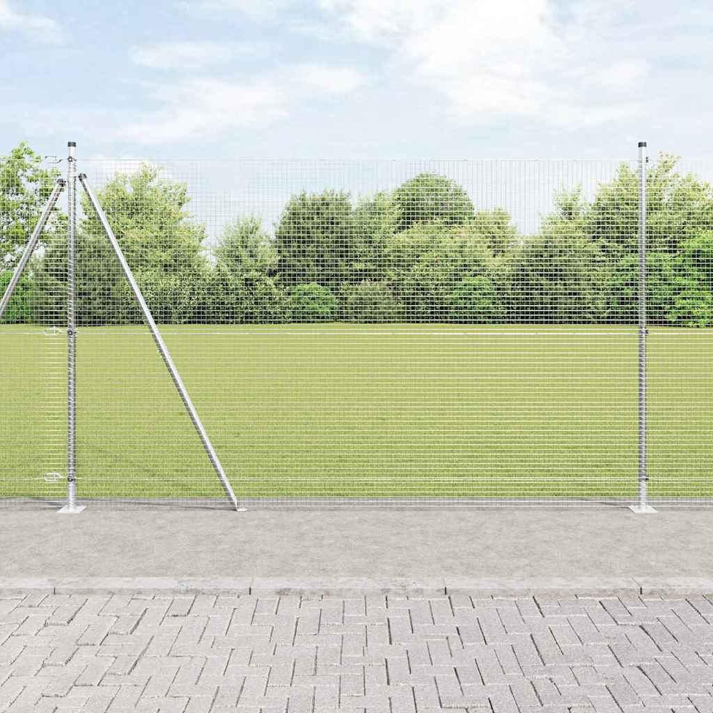 Vidaxl Zaunpfahl Silber 10 x 1,5 m (19 x 19 mm Maschenweite) Stahl