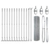 Vidaxl Zaunpfahl Silber 25 x 0,4 m (16 x 16 mm Maschenweite) Stahl
