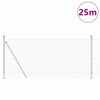 Vidaxl Zaunpfahl Silber 25 x 1 m (12 x 12 mm Maschenweite) Stahl