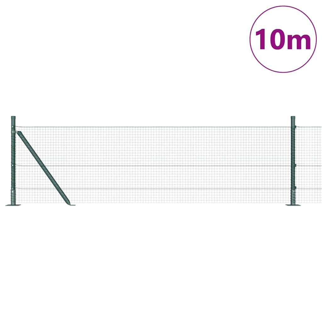 Vidaxl Zaunpfahl grün 10 x 0,4 m (19 x 19 mm Maschenweite)