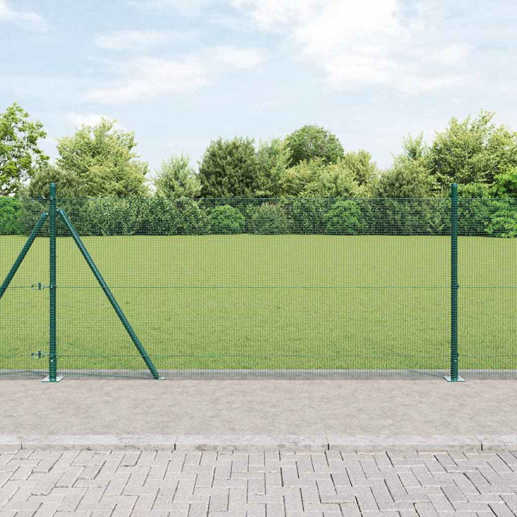Vidaxl Zaunpfahl grün 10 x 0,8 m (12 x 12 mm Maschenweite)