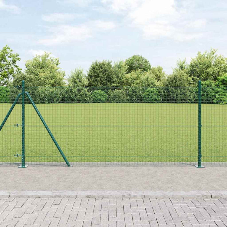 Vidaxl Zaunpfahl grün 10 x 1 m (19 x 19 mm Maschenweite) Stahl