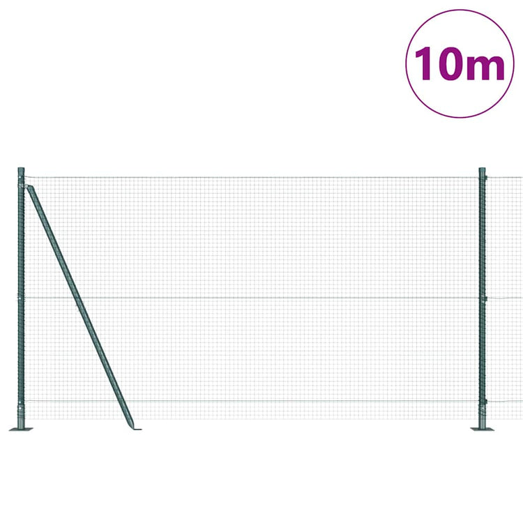 Vidaxl Zaunpfahl grün 10 x 1,2 m (19 x 19 mm Maschenweite)