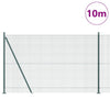 Vidaxl Zaunpfahl grün 10 x 1,5 m (12 x 12 mm Maschenweite) Stahl