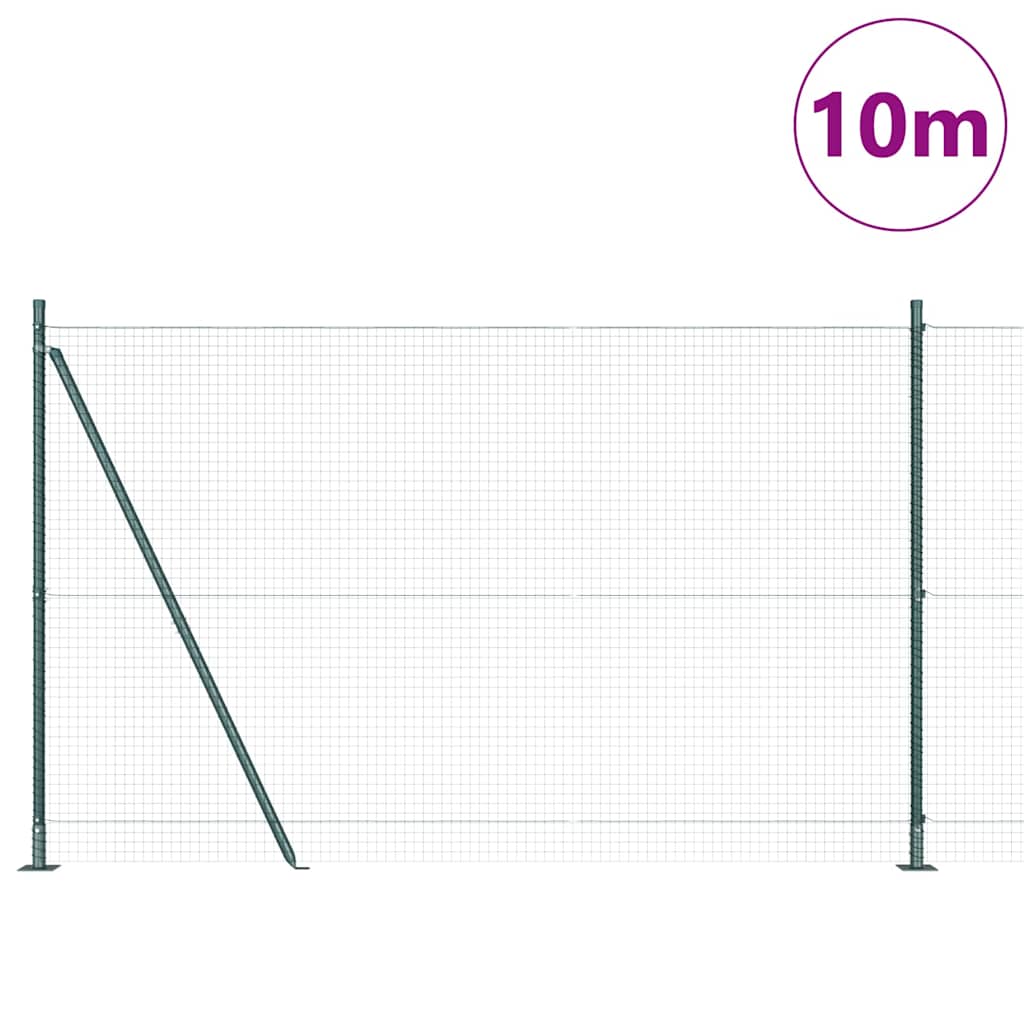 Vidaxl Zaunpfahl grün 10 x 1,6 m (25 x 25 mm Maschenweite)