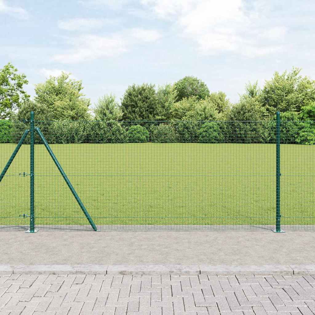 Vidaxl Zaunpfahl grün 25 x 0,8 m (25 x 25 mm Maschenweite)