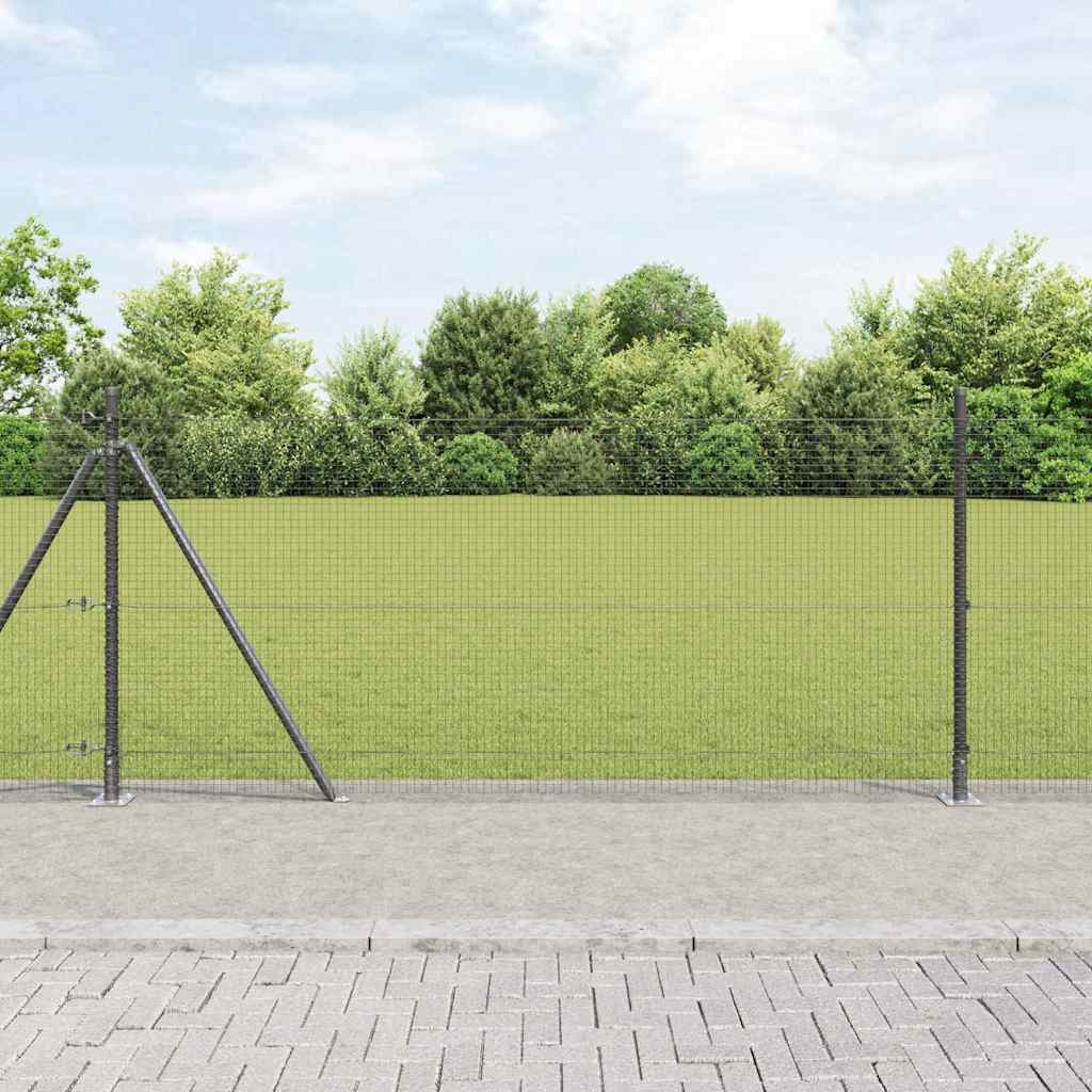 Vidaxl Zaunpfahl grau 10 x 0,8 m (19 x 19 mm Maschenweite)