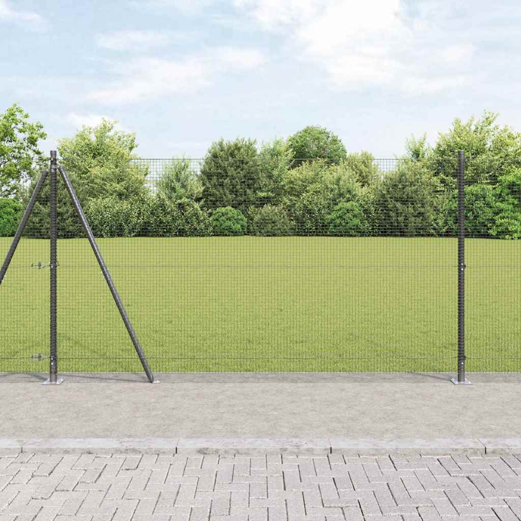 Vidaxl Zaunpfahl grau 10 x 1,2 m (16 x 16 mm Maschenweite)