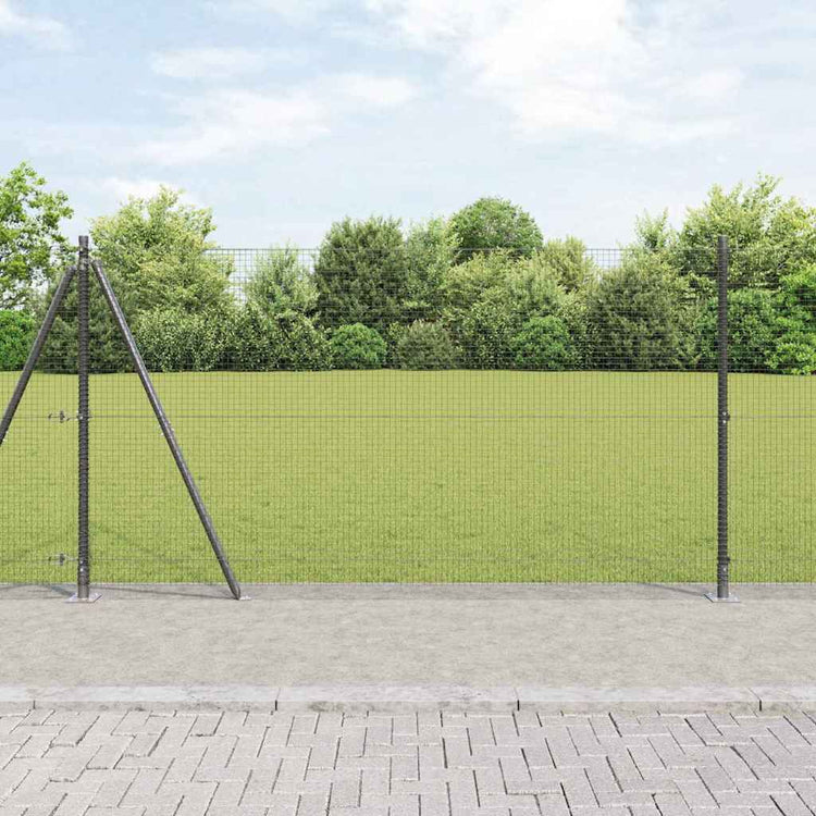 Vidaxl Zaunpfahl grau 10 x 1,2 m (19 x 19 mm Maschenweite)