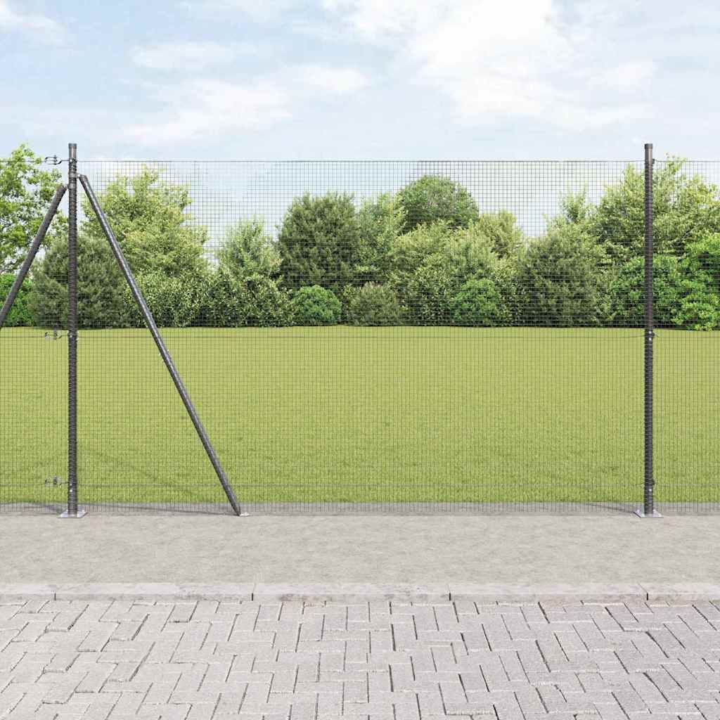 Vidaxl Zaunpfahl grau 10 x 1,4 m (16 x 16 mm Maschenweite)