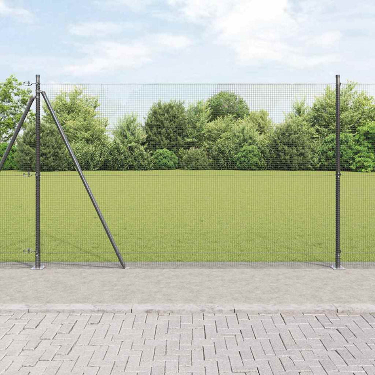 Vidaxl Zaunpfahl grau 10 x 1,4 m (16 x 16 mm Maschenweite)