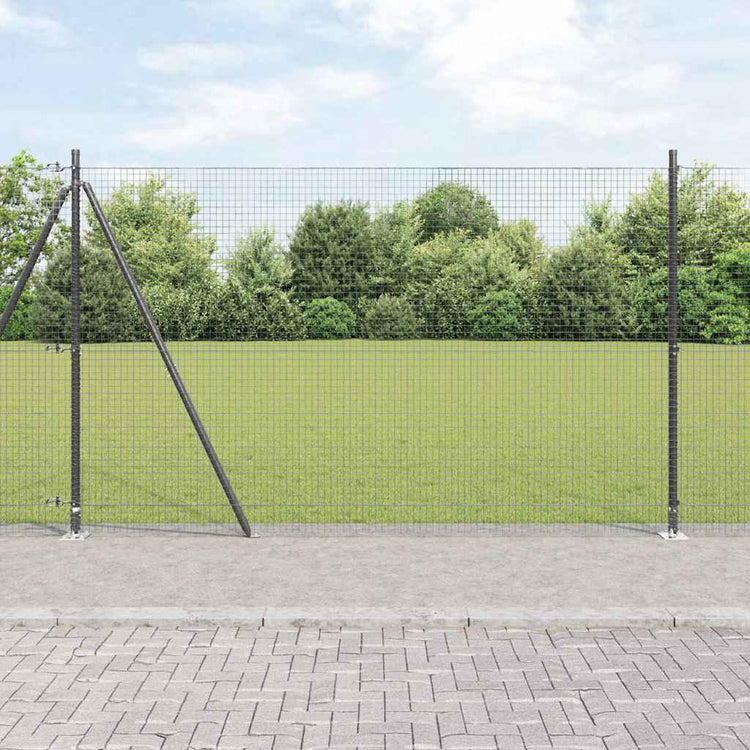 Vidaxl Zaunpfahl grau 10 x 1,6 m (25 x 25 mm Maschenweite)