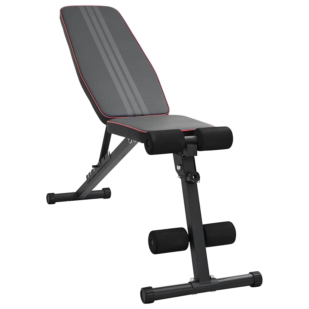 Vidaxx Hantelbank schwarz 131 x 41 x 110 cm pulverbeschichteter Stahl