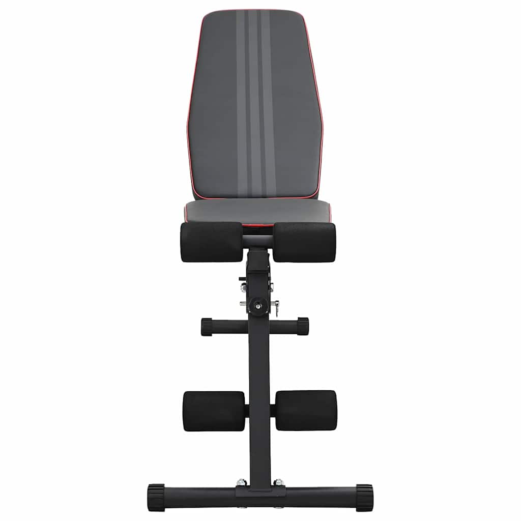 Vidaxx Hantelbank schwarz 131 x 41 x 110 cm pulverbeschichteter Stahl