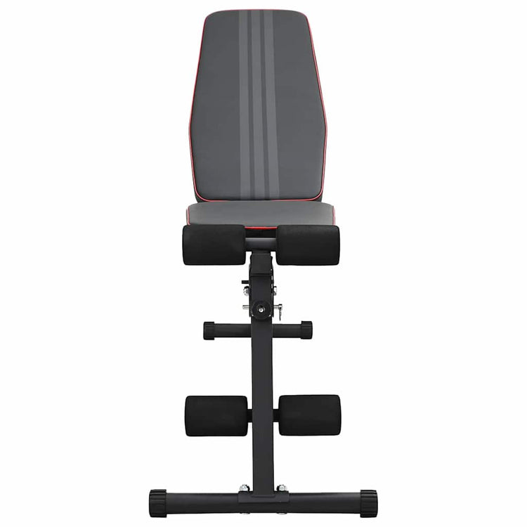 Vidaxx Hantelbank schwarz 131 x 41 x 110 cm pulverbeschichteter Stahl