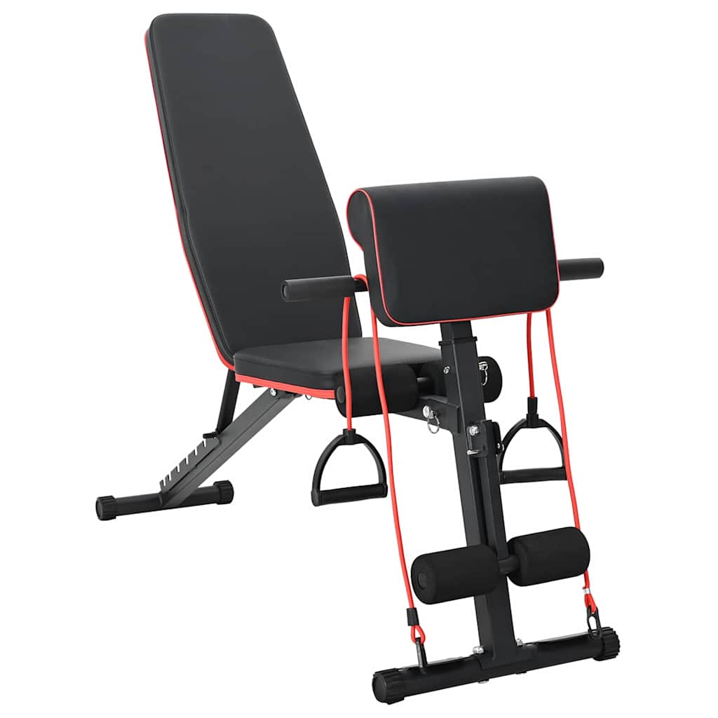 Vidaxx Hantelbank schwarz 131 x 41 x 100 cm pulverbeschichteter Stahl