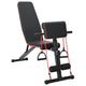 Vidaxx Hantelbank schwarz 131 x 41 x 100 cm pulverbeschichteter Stahl