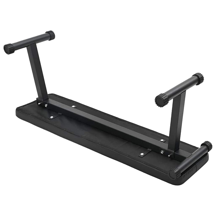 VidaXL Hantelbank schwarz 108 x 27 x 41 cm pulverbeschichteter Stahl