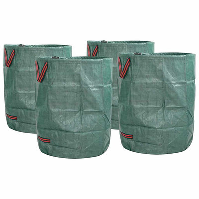 Vidaxxl Gartenabfallsäcke 4 Stück grün 66 x 66 x 83,5 cm Polypropylen