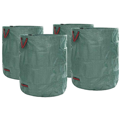 Vidaxxl Gartenabfallsäcke 4 Stück grün 79 x 79 x 99,5 cm Polypropylen