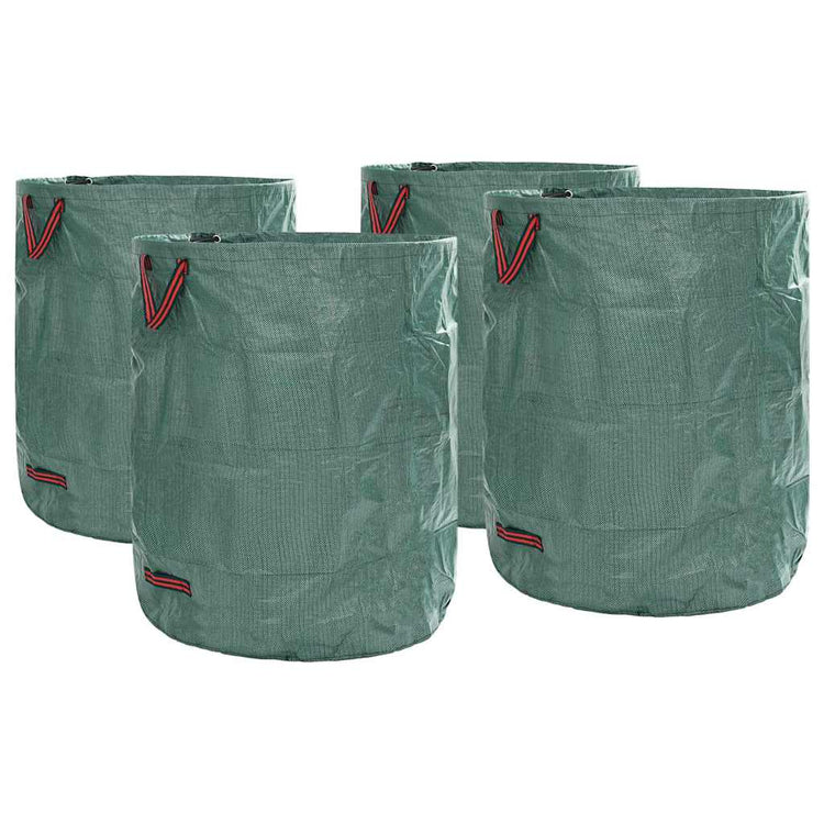 Vidaxxl Gartenabfallsäcke 4 Stück grün 79 x 79 x 99,5 cm Polypropylen