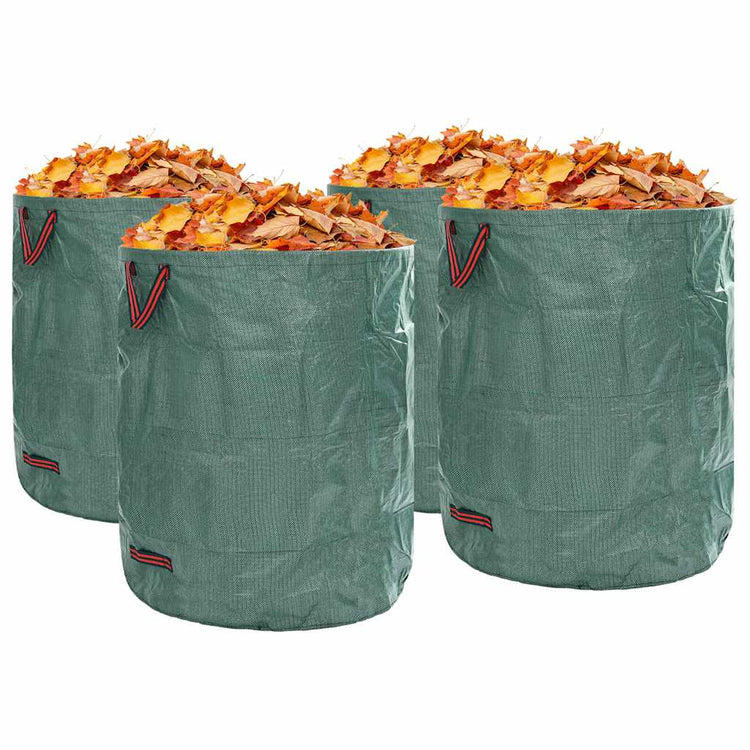 Vidaxxl Gartenabfallsäcke 4 Stück grün 79 x 79 x 99,5 cm Polypropylen