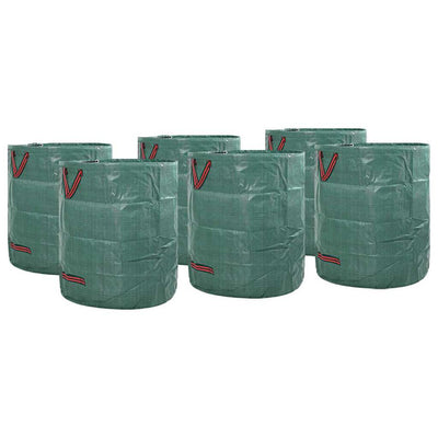 Vidaxxl Gartenabfallsäcke 12 Stück grün 45 x 45 x 76 cm Polypropylen