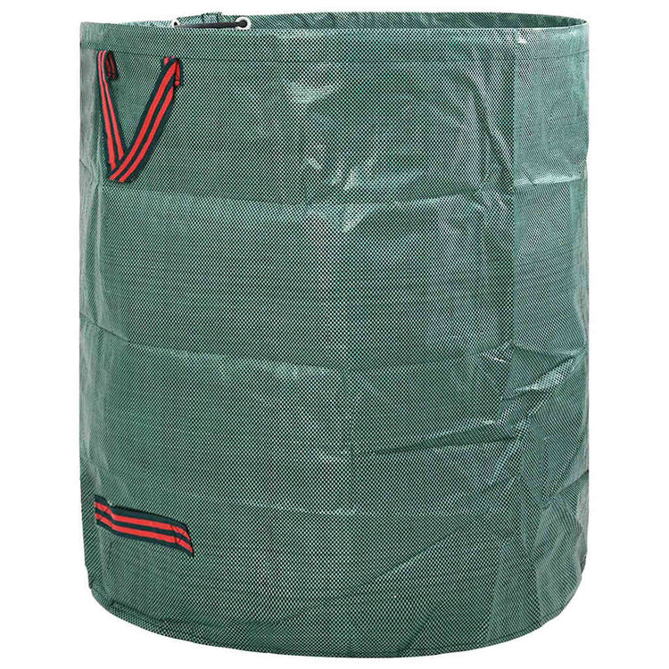 Vidaxxl Gartenabfallsäcke 12 Stück grün 67 x 67 x 75,5 cm Polypropylen