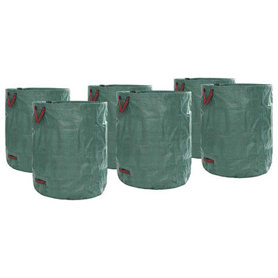 Vidaxxl Gartenabfallsäcke 12 Stück grün 79 x 79 x 99,5 cm Polypropylen