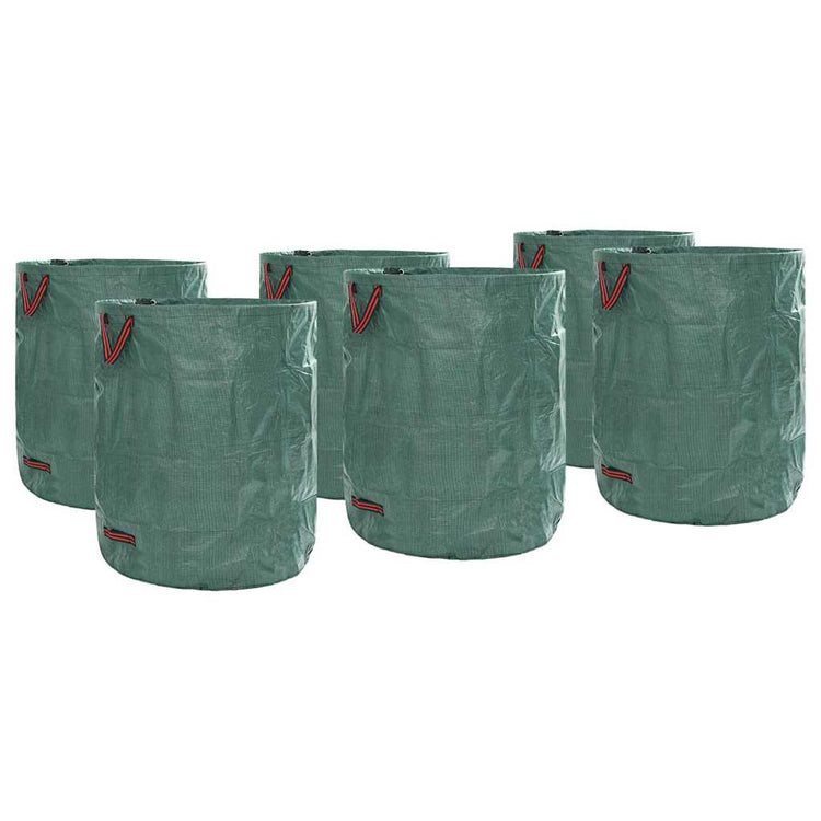Vidaxxl Gartenabfallsäcke 12 Stück grün 79 x 79 x 99,5 cm Polypropylen