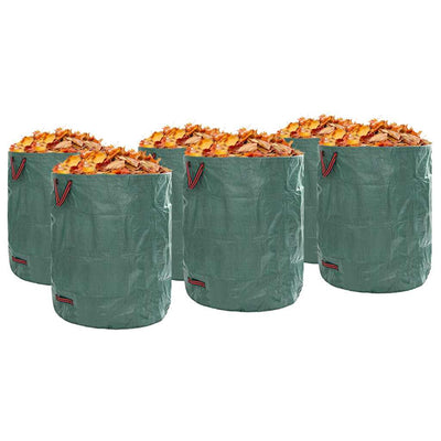 Vidaxxl Gartenabfallsäcke 12 Stück grün 79 x 79 x 99,5 cm Polypropylen