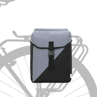 Vidaxx Fahrradtasche grau und schwarz 31,5 x 15,5 x 40 cm Polyester